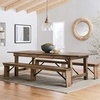 image:imageFlash Furniture HERCULES Series 9 x 40 Antique Rustic Folding Farm Table and Two Bench SetAntique Rustic