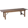 image:imageFlash Furniture HERCULES Series 9 x 40 Antique Rustic Folding Farm Table and Two Bench SetAntique Rustic