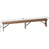 image:imageFlash Furniture HERCULES Series 9 x 40 Antique Rustic Folding Farm Table and Two Bench SetAntique Rustic