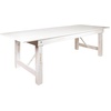 image:imageFlash Furniture HERCULES Series 9 x 40 Antique Rustic Folding Farm Table and Two Bench SetAntique Rustic White