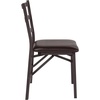 image:imageFlash Furniture HERCULES Series Brown Folding Ladder Back Metal Chair with Brown Vinyl Seat1 Pack