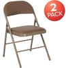 image:imageFlash Furniture HERCULES Series Double Braced Beige Vinyl Folding ChairBeige