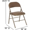 image:imageFlash Furniture HERCULES Series Double Braced Beige Vinyl Folding ChairBeige