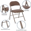 image:imageFlash Furniture HERCULES Series Double Braced Beige Vinyl Folding ChairBeige