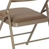 image:imageFlash Furniture HERCULES Series Double Braced Beige Vinyl Folding ChairBeige