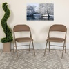 image:imageFlash Furniture HERCULES Series Double Braced Beige Vinyl Folding ChairBeige