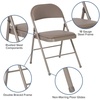 image:imageFlash Furniture HERCULES Series Double Braced Beige Vinyl Folding ChairGrey