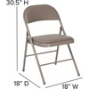image:imageFlash Furniture HERCULES Series Double Braced Beige Vinyl Folding ChairGrey