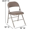 image:imageFlash Furniture HERCULES Series Double Braced Beige Vinyl Folding ChairGrey