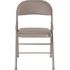 image:imageFlash Furniture HERCULES Series Double Braced Beige Vinyl Folding ChairGrey