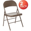 image:imageFlash Furniture HERCULES Series Double Braced Black Metal Folding ChairBeige