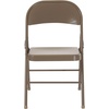 image:imageFlash Furniture HERCULES Series Double Braced Black Metal Folding ChairBeige