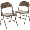 image:imageFlash Furniture HERCULES Series Double Braced Black Metal Folding ChairBeige