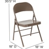 image:imageFlash Furniture HERCULES Series Double Braced Black Metal Folding ChairBeige