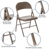 image:imageFlash Furniture HERCULES Series Double Braced Black Metal Folding ChairBeige