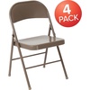 image:imageFlash Furniture HERCULES Series Double Braced Black Metal Folding ChairBeige
