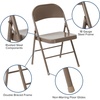 image:imageFlash Furniture HERCULES Series Double Braced Black Metal Folding ChairBeige