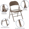 image:imageFlash Furniture HERCULES Series Double Braced Black Metal Folding ChairBeige