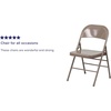 image:imageFlash Furniture HERCULES Series Double Braced Black Metal Folding ChairBeige
