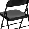 image:imageFlash Furniture HERCULES Series Double Braced Black Metal Folding ChairBlack