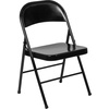 image:imageFlash Furniture HERCULES Series Double Braced Black Metal Folding ChairBlack