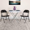 image:imageFlash Furniture HERCULES Series Double Braced Black Metal Folding ChairBlack