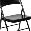 image:imageFlash Furniture HERCULES Series Double Braced Black Metal Folding ChairBlack