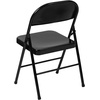 image:imageFlash Furniture HERCULES Series Double Braced Black Metal Folding ChairBlack
