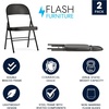 image:imageFlash Furniture HERCULES Series Double Braced Black Metal Folding ChairBlack