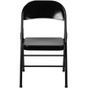 image:imageFlash Furniture HERCULES Series Double Braced Black Metal Folding ChairBlack