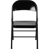 image:imageFlash Furniture HERCULES Series Double Braced Black Metal Folding ChairBlack
