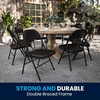 image:imageFlash Furniture HERCULES Series Double Braced Black Metal Folding ChairBlack
