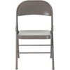 image:imageFlash Furniture HERCULES Series Double Braced Black Metal Folding ChairGrey