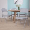 image:imageFlash Furniture HERCULES Series Double Braced Black Metal Folding ChairGrey