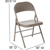 image:imageFlash Furniture HERCULES Series Double Braced Black Metal Folding ChairGrey