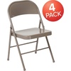 image:imageFlash Furniture HERCULES Series Double Braced Black Metal Folding ChairGrey