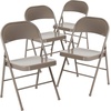 image:imageFlash Furniture HERCULES Series Double Braced Black Metal Folding ChairGrey