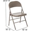 image:imageFlash Furniture HERCULES Series Double Braced Black Metal Folding ChairGrey