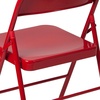 image:imageFlash Furniture HERCULES Series Double Braced Black Metal Folding ChairRed