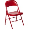 image:imageFlash Furniture HERCULES Series Double Braced Black Metal Folding ChairRed