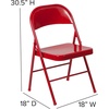 image:imageFlash Furniture HERCULES Series Double Braced Black Metal Folding ChairRed