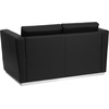 image:imageFlash Furniture HERCULES Trinity Series Contemporary Black LeatherSoft Loveseat with Stainless Steel BaseContemporary