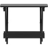 image:imageFlash Furniture Halifax Outdoor Folding Side Table Portable AllWeather HDPE Adirondack Side Table BlueBlack