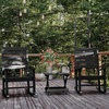 image:imageFlash Furniture Halifax Outdoor Folding Side Table Portable AllWeather HDPE Adirondack Side Table BlueBlack