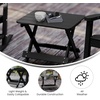 image:imageFlash Furniture Halifax Outdoor Folding Side Table Portable AllWeather HDPE Adirondack Side Table BlueBlack