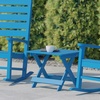 image:imageFlash Furniture Halifax Outdoor Folding Side Table Portable AllWeather HDPE Adirondack Side Table BlueBlue
