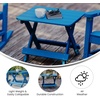 image:imageFlash Furniture Halifax Outdoor Folding Side Table Portable AllWeather HDPE Adirondack Side Table BlueBlue
