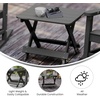 image:imageFlash Furniture Halifax Outdoor Folding Side Table Portable AllWeather HDPE Adirondack Side Table BlueGrey