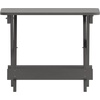 image:imageFlash Furniture Halifax Outdoor Folding Side Table Portable AllWeather HDPE Adirondack Side Table BlueGrey