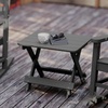 image:imageFlash Furniture Halifax Outdoor Folding Side Table Portable AllWeather HDPE Adirondack Side Table BlueGrey